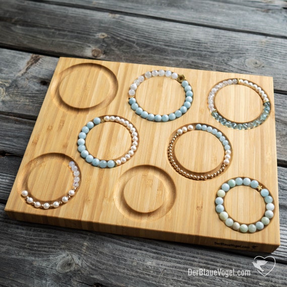 Wooden Malaboard / Beading Board for Necklaces, Yoga Malas Bracelets and  Other Jewelry Design up to 44,5 Inch Length 113 Cm Handmade 