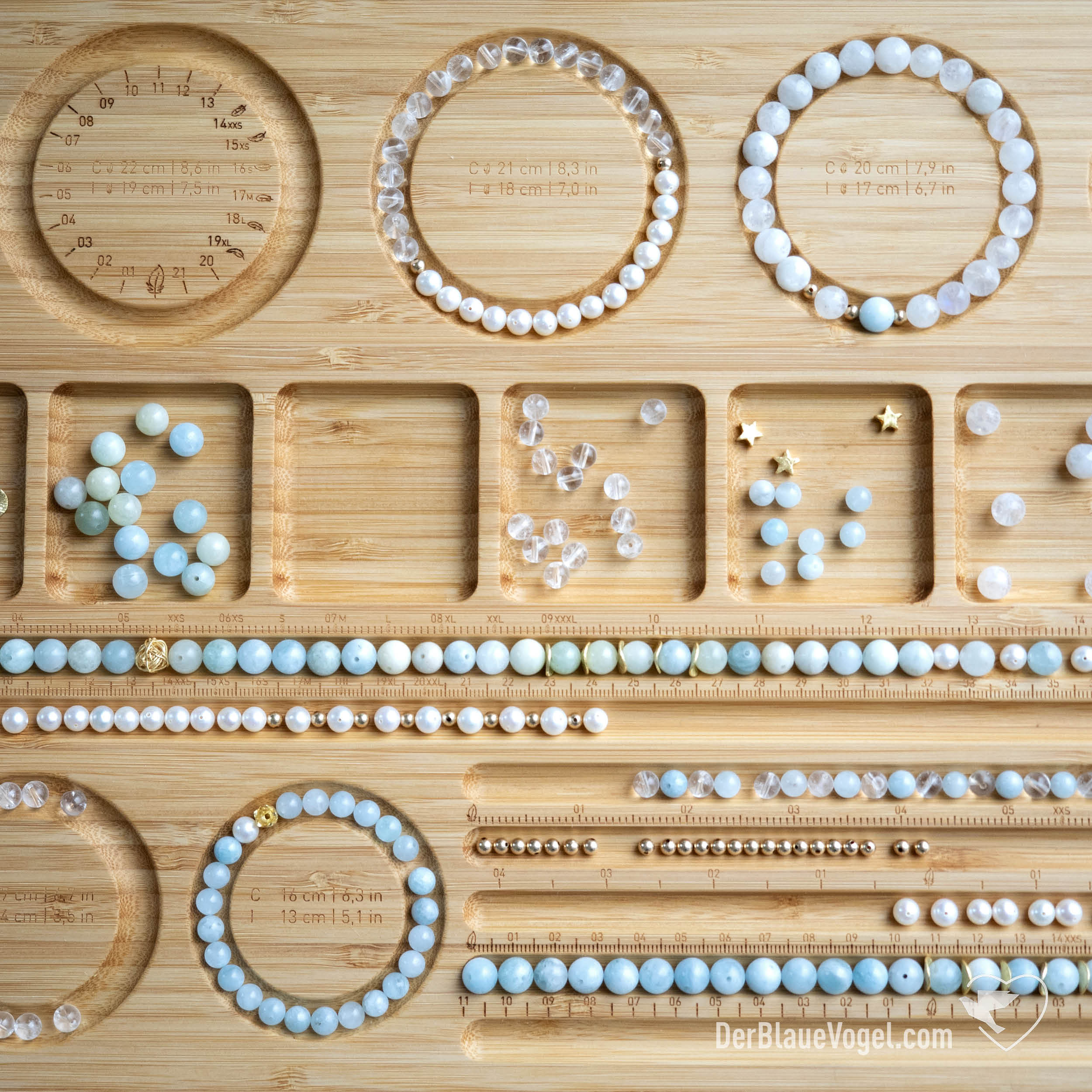 Wooden Malaboard / Beading Board for Necklaces, Yoga Malas