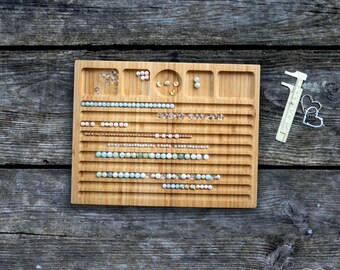 Wooden Bead Design Board for Bracelets and other Jewelry Design