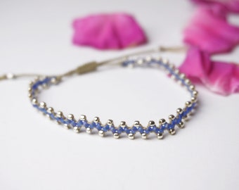 Minimal hand braided adjustable  bracelet (multi colors available)