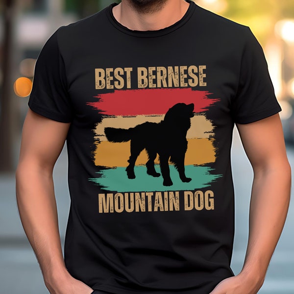 Bernese mountain dog shirt dog mom gift ideas for new dog owner retro dog lover t shirt unisex Bernese dog tee best dog dad ever dog design