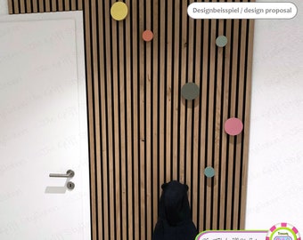 Acoustic panel hook - Hook for wall - wardrobe hook JUMBO KNOBS for wooden or plasterboard wall Screw in hangers hanging storage wood knobs