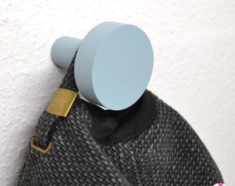 1 pc round wardrobe hook JUMBO KNOBS XL big wall 6-12 cm hangers wood knobs wooden coat entryway