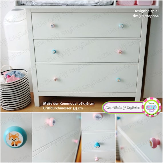 6 Poignees Table A Langer Meubles Boutons Chambre Bebe Bois Etsy France