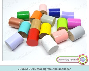 8 Pomelli Per Mobili In Legno - Bianchi, 33 Mm, A Forma Di Fungo, Con Viti, Per Cassetti E Armadi - Foto 8