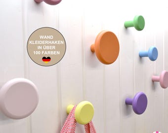 1 pc Wardrobe hook JUMBO KNOBS XL big wall 6-12 cm hangers hanging storage plain wood knobs wooden beech coat corridor circle round nursery