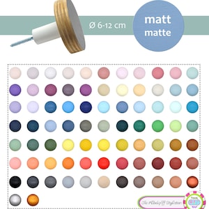 1 pieza gancho de madera para abrigo gancho de pared mate pintura tiza JUMBO KNOBS XL 6-12 cm gancho para abrigo gancho de montaje en pared madera maciza redondo círculo