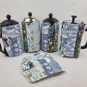 Patchwork French Press Cozy: 1L Cafetiere Jacket, Eco-Friendly Gift