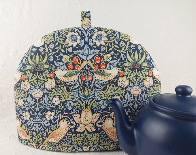 Tea Cosy William Morris Strawberry Thief. Large, Medium, Small Sizes