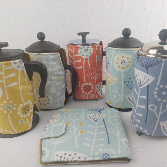 Cafetiere French Press Cozy: Scandi Bergen Coffee Pot Warmer, 1L 8-Cup