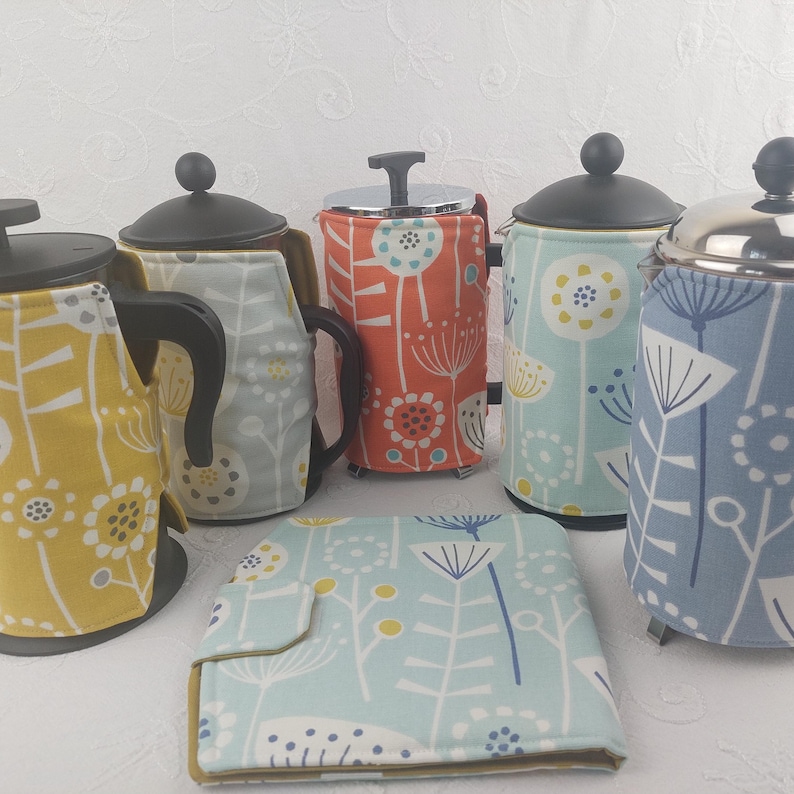 Cafetiere French Press Cozy: Scandi Bergen Coffee Pot Warmer, 1L 8-Cup image 1