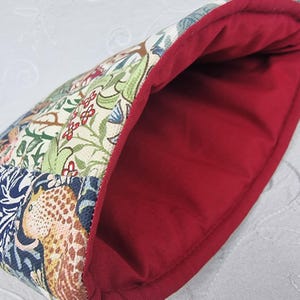 Tea Cosy, 2 Cup Unique Teapot Cover, 8 William Morris designs, handmade quilted patchwork cozy gift. image 2