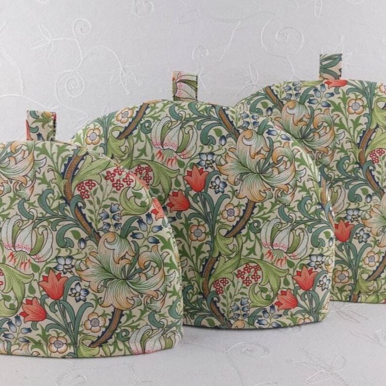 William Morris Golden Lily Tea Cosy: Floral Teapot Cozy Cover Bild 3