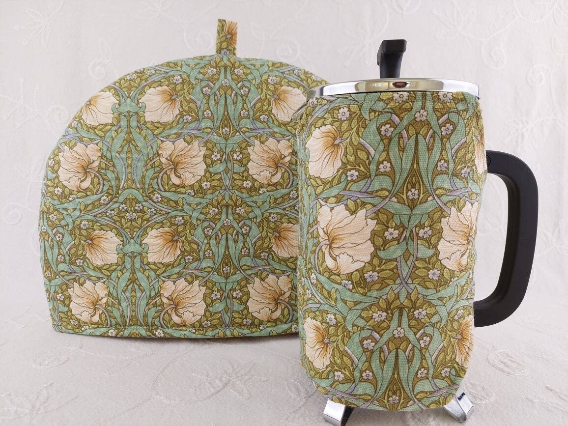 William Morris Pimpernel Tea Cosy Cream and Green Large Etsy