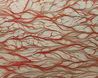 Marbling paper Art Lianas papel marbled