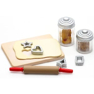 Rare! Set #1 - 1/12 1/6 Dollhouse Miniature Re-ment Petite Kitchen: Die-Cut Cookies