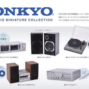 ¡Excepcional! Los 5 sets - Réplica en miniatura para casa de muñecas a escala 1/6 y 1/12 de la colección de equipos de audio ONKYO: Altavoz, tocadiscos y amplificador.