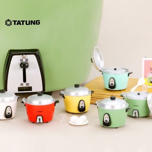 5 colours - 1/6 Dollhouse Miniature Replica TATUNG Rice Cooker Collection (Taiwan / Japan): Aqua / Green / Red / White / Yellow #tmaru