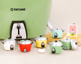 1/6 Dollhouse Miniature Replica TATUNG Rice Cooker Collection: Aqua / Green / Red / White / Yellow