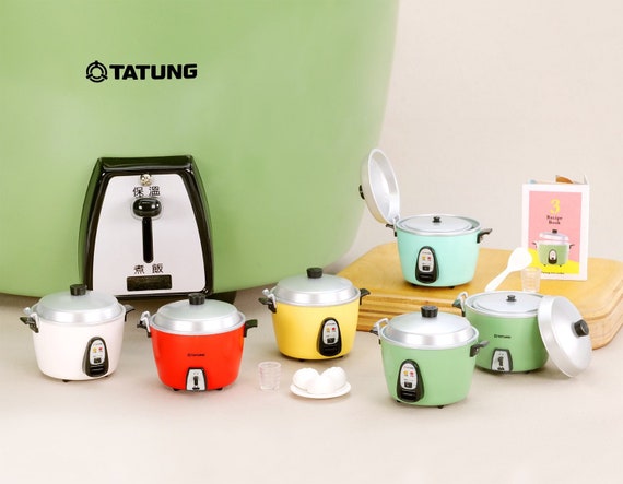 5 colours - 1/6 Dollhouse Miniature Replica TATUNG Rice Cooker Collection (Taiwan / Japan): Aqua / Green / Red / White / Yellow #tmaru