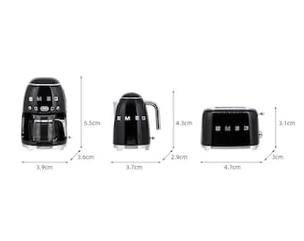 スメッグ　ミニチュア　赤　SMEG  3点セット　レトロポップ　ドールハウス SMEG Refrigerator / スメッグ 小型冷蔵庫 FAB5 - インテリア