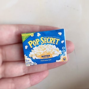 1/6 Dollhouse Miniature Replica Pop-secret Butter Popcorn Paper Box [Mini Brands] // Inbox us for bulk orders