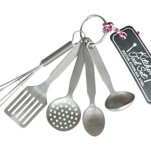 Real Cooking Miniature Stainless Steel Kitchen Utensil Set (Length 6-9.5 cm) // Inbox us for bulk orders