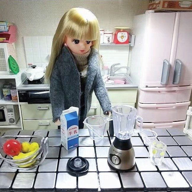 2 Sizes - 1/12 1/6 Dollhouse Miniature Replica Kitchen Tools Collection ...