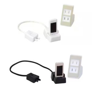 1/12 1/6 Dollhouse Miniature Mobile Phone: Black / White / Multi-socket Extension Lead