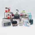 1/12 Dollhouse Miniature Replica Home Appliance: Air Fryer / Coffee Machine / Blender / Iron / Stand Mixer / Microwave Oven / Vacuum Cleaner product logo