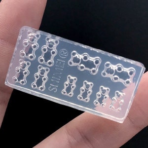 Super Tiny 1/12 1/6 Scale Miniature Gummy Bear Silicone Mold for UV Resin, Resin Clay & Polymer Clay