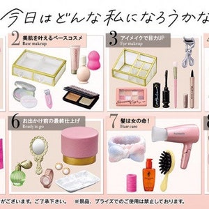 Set 3 1 6 1 12 Dollhouse Miniature Re Ment Makeup Dresser Etsy
