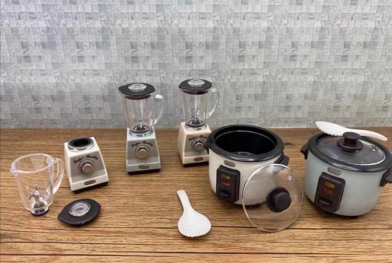 Pink Aqua White Vol. 3 16 dollhouse miniature TOFFY Blender /& Rice cooker collection