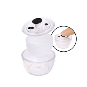 1/12 1/6 Dollhouse Miniature Replica Kitchen Tools Collection: (6) OXO Clear Salad Spinner (Diameter 2.8 cm) #kelkt