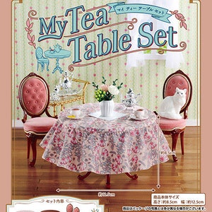 1/8 1/6 Miniatura domku dla lalek Re-ment My Tea Table and Chairs Set / Wszystkie 6 zestawów - Re-ment My Secret Tea Time Collection 2024