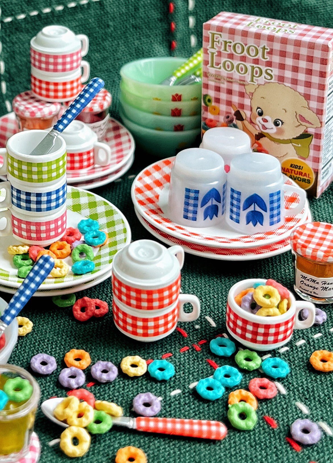 Perfk Mini-Teetassen-Set Für Puppenhaus – 4-teilig, Harz, Maßstab 1:6, Deko Für Puppenküche