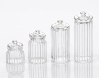 ドールハウスアクセサリー ミニチュア「ガラス工芸」蓋付き