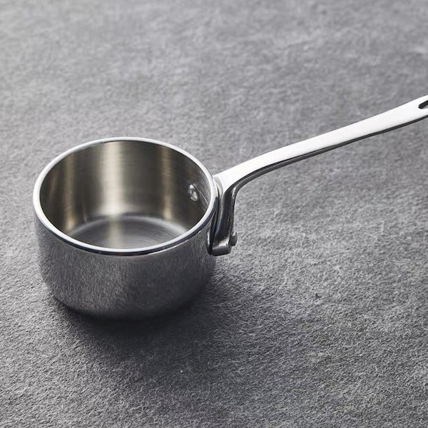 Real Cooking Miniature Stainless Steel 40ml Saucepan (Diameter 5.5) with Long Handle // Inbox us for bulk orders