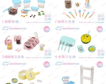 1/12 1/6 Dollhouse Miniature JYKYS Kitchenware Collection: Food containers / Utensils / Condiment containers