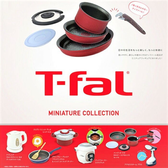 1/6 Dollhouse Miniature T-fal Appliance Collection: Kettle / Frypan / Pressure  Cooker / Rice Cooker / Pan & Pot Set / Steam Iron 