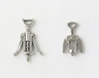 2 Arten - 1/12 1/6 Dollhouse Miniature Metall Korkenzieher (Länge 2 / 2.6 cm) // Inbox für Sammelbestellungen