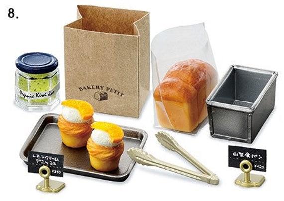 All 8 Sets 1 6 Dollhouse Miniature Re Ment Bakery Petit Etsy