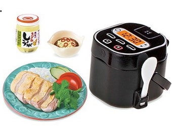 Set #5 - 1/12 1/6 Dollhouse Miniature Re-ment Momoya’s Stylish Recipe Collection: Khao Man Kai