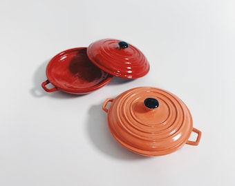 1/6 Dollhouse Miniature Metal Wok / Shallow Cooking Pot (Diameter 3.9 cm) #juju21