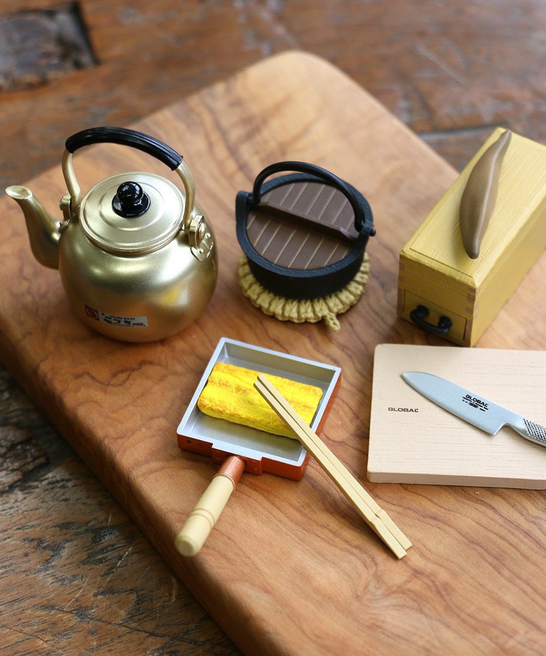 1/6 Dollhouse Miniature Japanese Kitchen Tools Kettle / Cooking Pot