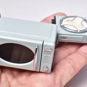 3 colours - 1/6 Dollhouse Miniature Replica TOFFY Appliance Collection (Vol. 5) Electric Cooking Stove / Microwave Oven: Aqua / Pink / White