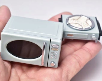 3 colours - 1/6 Dollhouse Miniature Replica TOFFY Appliance Collection (Vol. 5) Electric Cooking Stove / Microwave Oven: Aqua / Pink / White