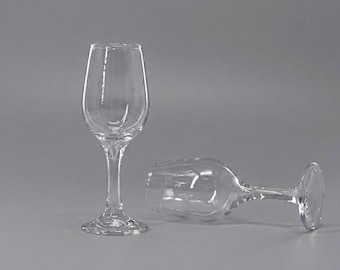 1/4 1/3 poppenhuisminiatuur echt glas wijnglas / 1/6 gigantisch wijnglasdecor (hoogte 6,5 cm) // Postvak IN voor bulkbestellingen #9