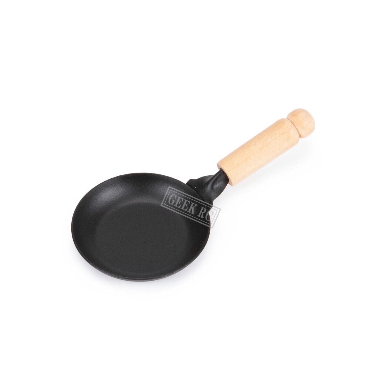 1/12 1/6 Dollhouse Miniature Metal Frying Pan with Wooden Handle // Inbox us for bulk orders #6