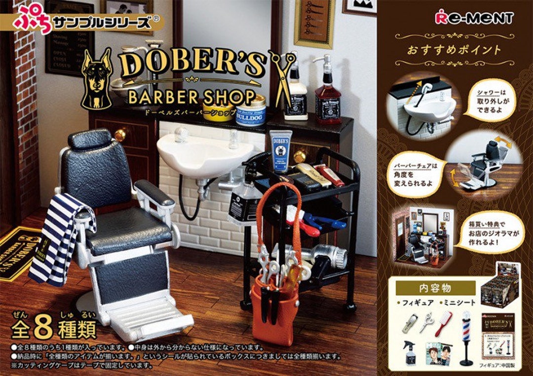 All 8 Sets 1/12 1/6 Dollhouse Miniature Rement Dobers Barber Shop
